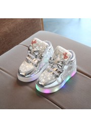 Light Up Shoes 2020 Glowing Sneakers For Girls Basket Led Children Lighting Luminous Shoes Sneakers Basket enfant led