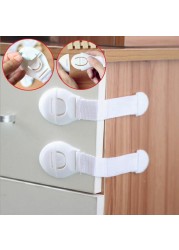 10pcs/lot Baby Safety Lock Children Locking Doors for Children Safety Kids Safety Plastic Protection Safety Lock