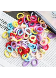 Baby Girl Little Hair Bands Toddler Children Headbands Colorful Elastic Hair Tie Nylon Scrunchie Hair Rope 50/100pcs Hair Accessories