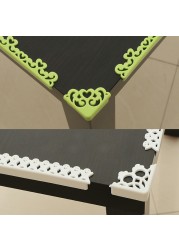 4pcs/lot Hollow Out Flower Pattern Soft Baby Safe Corner Protector Baby Kids Table Desk Corner Guard Children Safety Edge Guard