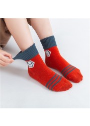 2022 5pairs/lot Children Cotton Boys Girls Socks Cute Cartoon Pattern Kids Socks for Baby Boy Girl Sport Pattern Suitable for 1-12Y