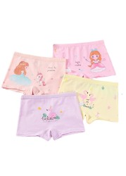 Girls Panties Kids Underwear Cotton Children Briefs Cute Cartoon Short 5pcs/lot