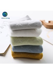 5pairs/set Breath Cotton Baby Boy Crystal Silk Kids Socks Summer Thin Mesh Baby Socks for Girls Children Socks Miaoyoutong