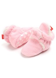 Winter Baby Boy Girl Socks Baby Shoes Socks Easy Wear Tight Hook and Loop Infant Newborn Walking Fluff Warm Moccasins Zapatos Bebe