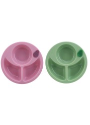 Baby Feeding Insulation Bowl Non-slip Kids Warming Plate Strong Suction Infant Kids Learning Dishes Children Tableware