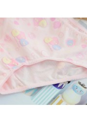 6pcs/lot Girls Cartoon Briefs Children Cotton Underwear Heart Printing Panties Kids Short Pants Girl Underwear Size 1T-12T