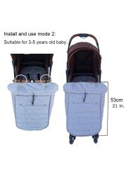 Baby Stroller Sleeping Bag Baby Stroller Cozy Footmuff Cotton Envelope Sleeping Bags for Yoyaplus and Universal Stroller Accessories