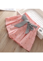 Summer Baby Girls Shorts Shorts Bow Neck Skirts Cotton Shorts Kids Fashion Girls Clothes