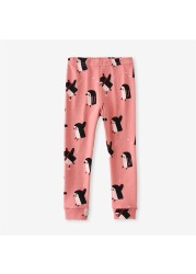 Newborn Baby Leggings Cartoon Animal Pattern Leggings 100% Cotton Soft Boys Girls Autumn Winter Set