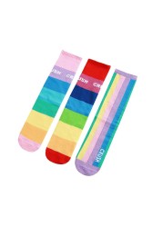 3 Pairs Kids Girls Boys Toddlers Girls Socks Knee High Long Soft Cotton Baby Socks Stripped Children School Stocking Clothes