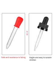 Silicone & Plastic Pipettes, 10 Pieces, Dropper, Liquid Droppers for Sweets, Kids, Kitchen, Chewing Gum & Cr Mold