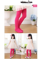 8pcs/lot Summer Style Baby Girl Tights Weddings Party Latin Dance Velvet Kids Pantyhose