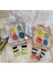 Kids Pants Cute Striped Leggings Cotton Breathable Elastic Boys and Girls New Collection Autumn Winter 2020