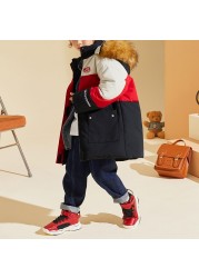 Tons Lion Kids Children's Winter Clothes Duck Down Boys Warm Mid-Length Jacket Coat Clothes