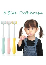 Baby Training Toothbrush Oral Care Baby Toothbrush Safety Triple Ribbon Brush Kindergarten Oral Health Care Products