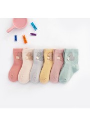 3pcs/lot Spring and Autumn 0-5T Children's Socks Cartoon Baby Girls Socks Toddler Warm Comfortable Socks Baby Boys Socks