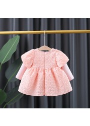 Girls Long Sleeve Autumn Children's Clothing Princess Dress for Kids Newborn Baby Dresses Baby Girls Clothes 1-4 Years