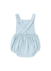 Summer Newborn Infant Baby Boys Girls Rompers Playsuit Jumpsuit Overalls for Kids Cotton Linen Sleeveless Baby Clothing