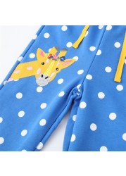 Giraffe Autumn Children Kids Boys Casual Pants Spring Cartoon Baby Toddler Kid Full Length Cotton Trousers