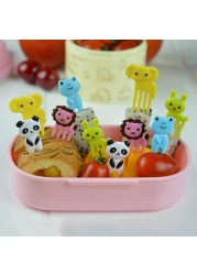 10pcs/set Cute Baby Fork Cutlery Baby Feeding Cutlery Portable Baby Cutlery Toddler Cutlery Baby Cutlery