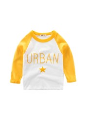 Kids Boys Letter Printed T-Shirt Long Sleeve Autumn Children