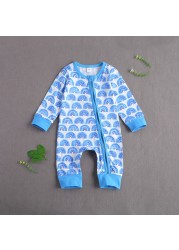 Ma & Baby Autumn Winter Long Sleeve Baby Romper 0-12 Months Rainbow Jumpsuit For Girls Boys Soft Cute Baby Clothes