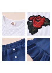 Summer Children Girls Dress Ribbed Knitted Girls Ruffles Princess Dresses Casual Teenage Daily Kids Clothes 1-4Y JYF