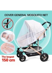 Mesh On Stroller Infant Baby Stroller Accessories Mosquito Net Protection Kids Pushchair Fly Midge Insect Bug Cover