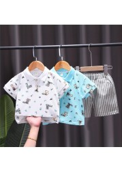 New Summer Baby Clothes Suit Children Fashion Boy Girls Cartoon T-Shirt Shorts 2Pcs/Set Toddler Casual Clothing Kids Tracksuits