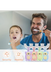 New Hot Children Smart 360 Degree U-Shape Manual Toothbrush Cartoon Pattern Kids Toothbrush 2-12Y With Soft Silicone Head