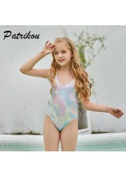 6-10 Years Summer Beach Toddler Girls One Piece Swimsuit Bathing Suit Sleeveless Kids Clothes Floral Bikini Bathing Suit