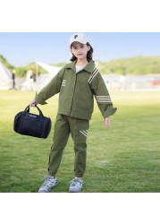 WKPK Spring Autumn Fashion Casual Girls Clothing Sets 4-18 New Kids Tracksuits Kids Comfortable Tracksuit Outdoor Family Tracksuit