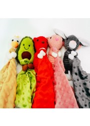 Baby Soother Appease Towel Soft Animal Doll Teether Infant Comfort Sleeping Nursing Weed Blanket Toys