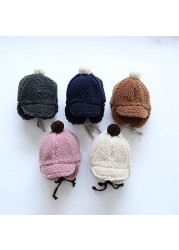 MILANCEL 2021 Winter Baby Hat Toddler Warm Caps Infant Girls Caps Teddy Fur Hats