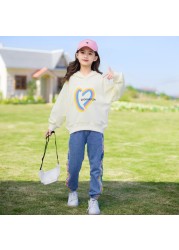 WKPK Girls Clothes Spring Autumn Kids Fashion Tracksuit 4-18 Years Two Pieces Sets T-shirt Pants Comfortable Teenagers Tracksuit