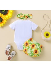 Ma&Baby 0-24M Newborn Infant Baby Girls Clothes Set Summer Flower Leopard Print Romper Tops Pants Outfits Costumes D01