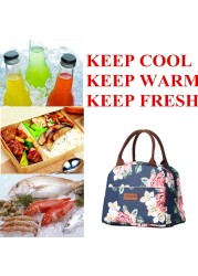 Fresh Food Keep Lunch Cooler Bags Women Kids Picnic Travel Storage Icepack Organizer Thermal Insulated Fashion Lunch Bags