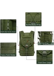 40L Military Tactical Backpack Army Assault Bag Molle System Backpacks Outdoor Sports Backpack Camping Running Backpacks