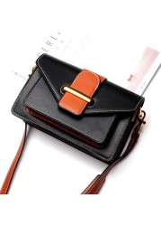 New Women's Leather Bags Elegant Ladies Handbag Small Square Single Shoulder Bags