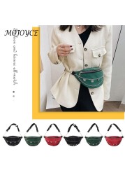 Waist Bags Women Solid Color Chain Fanny Pack Belt Bag Female Chest Phone Pouch Women Leisure Reusable Nylon Passenger Bag