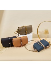 New cowhide ladies bag saddle bag semi-circle color matching leather shoulder diagonal casual women's bags