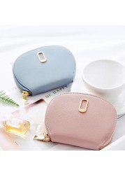 11Bits Women's Card Wallet Solid Color Zipper Organ Rfid Cardholer Pu Leather Credit Card Protecter Coin Purse Card & ID Holders