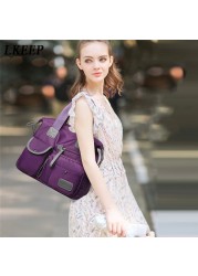 New ladies fashion waterproof nylon felt bag casual nylon shoulder bag mummy bag large capacity messenger bag