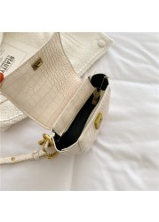 حقائب أنيقة للنساء الكلاسيكية السيدات حقيبة كتف سلاسل رسول حزمة مصمم بولي Leather جلد التمساح Crossbody خمر حزمة