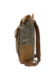 Backpack Men Casual Daypack Vintage Canvas Backpack School Boys Designer Waterproof Travel Bag Male Backpack Mochila