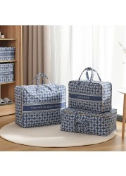 Travel Storage Bags Large Capacity Cotton And Linen Solids Durable Practical Gorgeous Print Handbag For Adults