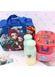 Demon Slayer Devil Blade Cartoon Anime Insulation Bag Kimetsu no Yaiba Tanjirou Nezuko Picnic Lunch Box Meal Bento Hand Storage Bag