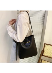 Women's PU Leather Handbags Casual Women's Handbag Black White Shoulder Bag Women's Crossbody Bag