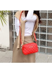 Women Shoulder Bags Female Fashion Solid Color Small Zipper Mobile Phone Crossbody Bag Casual Bag Diamond Lattice Messenger Bag