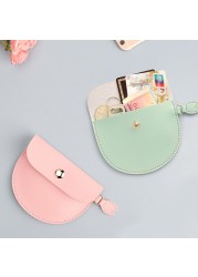 New Mini Wallet Small PU Leather Card Holder Ladies Card Bag Storage For Women Clutch All-match Female Coin Purse Money